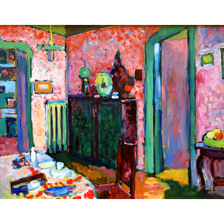 Reprodukcje obrazów Wassily Kandinsky Interior - My Dining Room