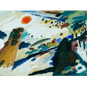 Reprodukcje obrazów Romantic Landscape - Wassily Kandinsky