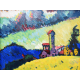 Reprodukcje obrazów Wassily Kandinsky Study for Landscape with tower