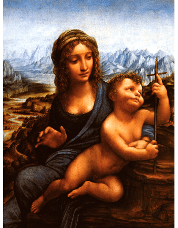 Reprodukcje obrazów Leonardo da Vinci Madonna z kądzielą