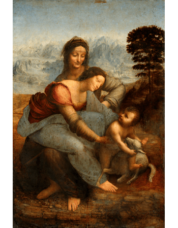 Reprodukcje obrazów Święta Anna Samotrzecia - Leonardo da Vinci