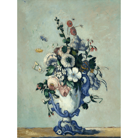 Reprodukcje obrazów Paul Cezanne Flowers in a Rococo Vase