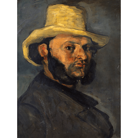 Reprodukcje obrazów Paul Cezanne Gustave Boyer in a Straw Hat