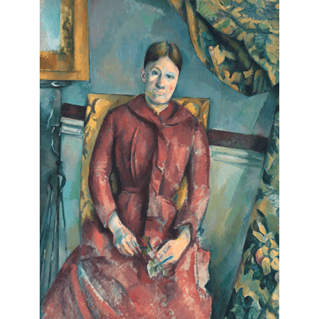 Reprodukcje obrazów Paul Cezanne Madame Cézanne in a Red Dress