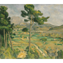 Reprodukcje obrazów Mont Sainte-Victoire and the Viaduct of the Arc River Valley - Paul Cezanne