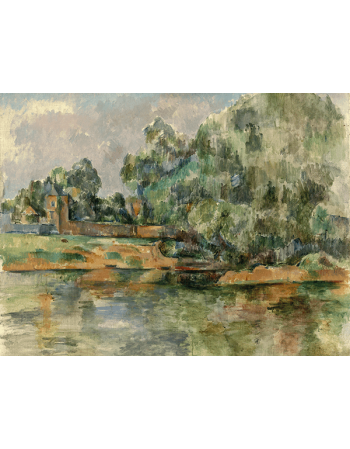 Reprodukcje obrazów Riverbank - Paul Cezanne