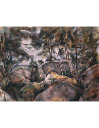 Reprodukcje obrazów Paul Cezanne Rocks in the Forest