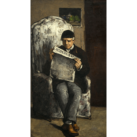 Reprodukcje obrazów Paul Cezanne The Artist's Father, Reading L'Événement