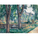 Reprodukcje obrazów The Pool at the Jas de Bouffan - Paul Cezanne