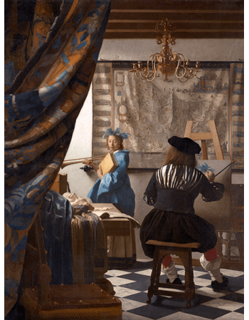 Reprodukcje obrazów Jan Vermeer Alegoria malarstwa