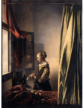 Reprodukcje obrazów Dziewczyna czytająca list - Jan Vermeer