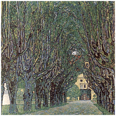 Reprodukcja obrazu Gustav Klimt Avenue in schloss kammer park 
