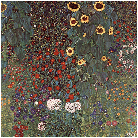 Reprodukcja obrazu Gustav Klimt Country garden with sunflowers