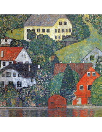 Reprodukcje obrazów Houses in unterach am attersee - Gustav Klimt