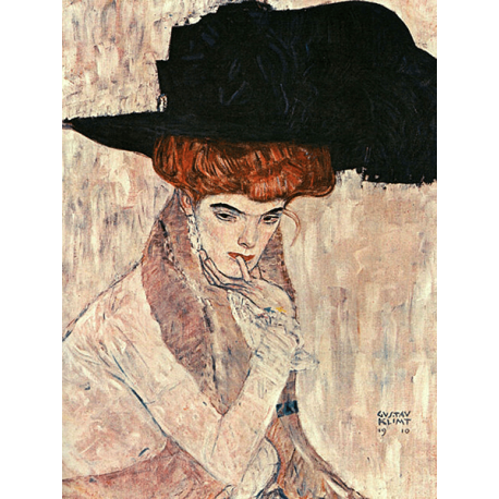 Reprodukcja obrazu Gustav Klimt The black feather hat