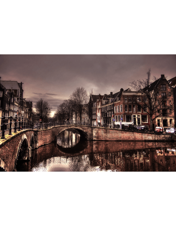 Obraz na płótnie-Fedkolor-Most Amsterdam