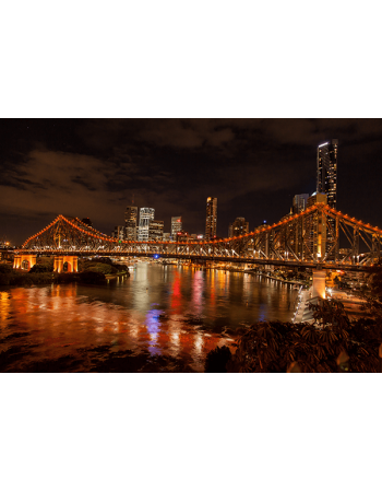 Obraz na płótnie-Fedkolor-Świecący most