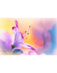 Obraz na płótnie Kwiat malowany kolorami