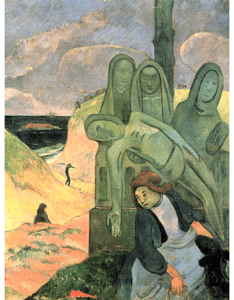 Reprodukcje obrazów Paul Gauguin Christ green or Breton Calvary
