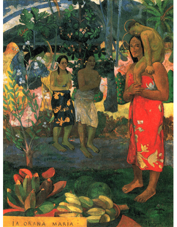 Reprodukcje obrazów Paul Gauguin Hail Mary