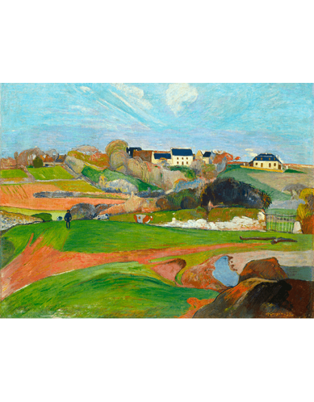 Reprodukcje obrazów Paul Gauguin Landscape at Le Pouldu