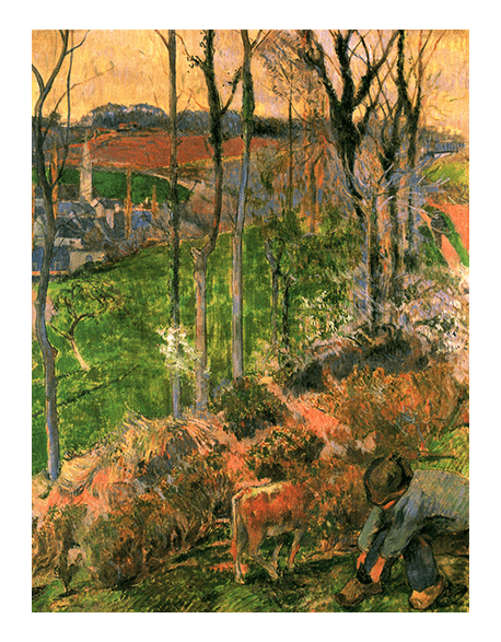 Reprodukcje obrazów Paul Gauguin Landscape from Pont-Aven, Brittany
