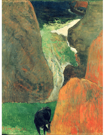 Reprodukcje obrazów Paul Gauguin Marine with cow or Above the abyss