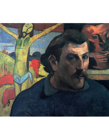 Reprodukcje obrazów Paul Gauguin Portrait of the Artist with the Yellow Christ