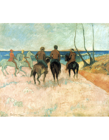 Reprodukcje obrazów Paul Gauguin Riders on the beach