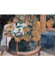 Reprodukcje obrazów Paul Gauguin Still life with sunflowers on an armchair