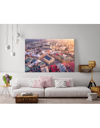 Obraz na płótnie fotoobraz fedkolor Lublin Widok na Stare Miasto
