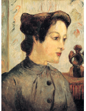 Reprodukcja obrazu The woman with the hair knots - Paul Gauguin