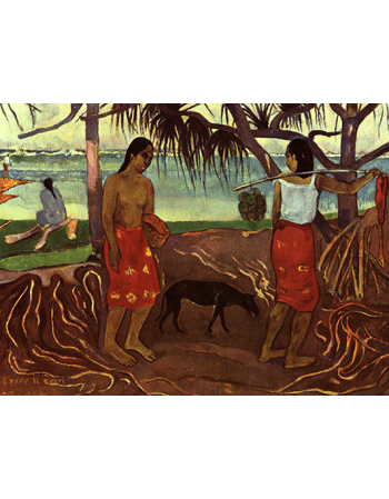 Reprodukcje obrazów Paul Gauguin Under the Pandanus I