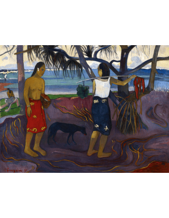 Reprodukcja obrazu Under the Pandanus II - Paul Gauguin