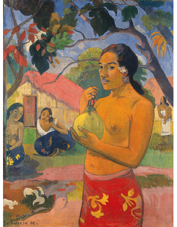 Reprodukcja obrazu Where Are You Going, or Woman Holding a Fruit - Paul Gauguin