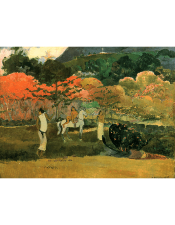 Reprodukcja obrazu Women and Mold - Paul Gauguin
