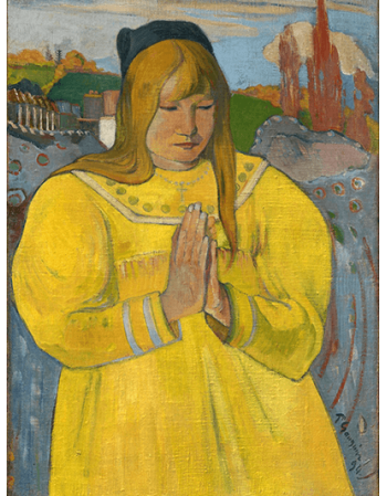 Reprodukcja obrazu Young christian girl - Paul Gauguin