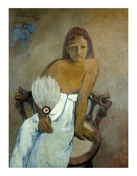 Reprodukcje obrazów Paul Gauguin Young Girl With Fan