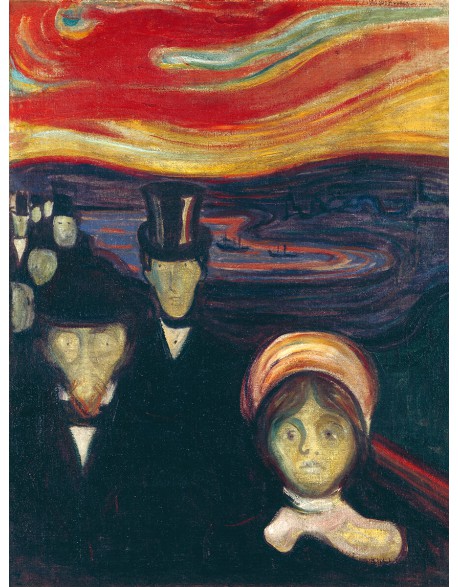 Reprodukcje obrazów Anxiety Edvard Munch