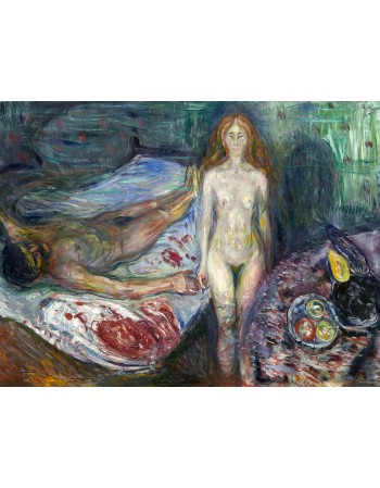 Reprodukcje obrazów Munch The Death Of Marat - Edvard Munch