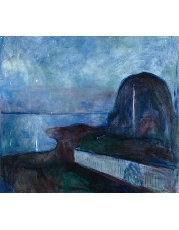 Reprodukcje obrazów Starry Night - Edvard Munch