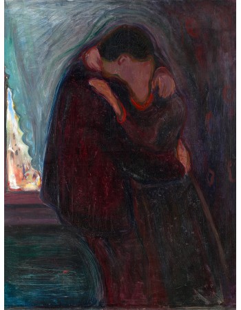 Reprodukcje obrazów The Kiss - Edvard Munch