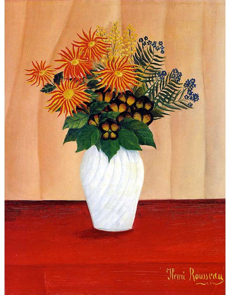 Reprodukcja obrazu Henri Rousseau Bouquet of Flowers