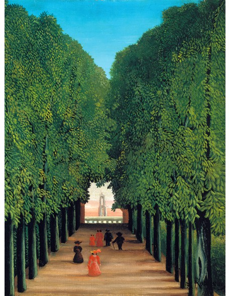 Reprodukcja obrazu Henri Rousseau Die Allee im Park von Saint-Cloud