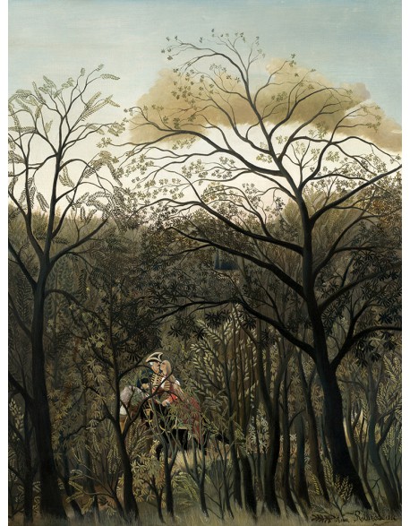 Reprodukcja obrazu Henri Rousseau Rendezvous in the Forest