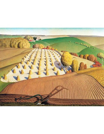 Reprodukcja obrazu Fall Plowing - Grant Wood