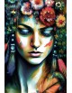 Kolorowa kobieta - Abstrakcja - obraz na płótnie - fotoobraz - grafika