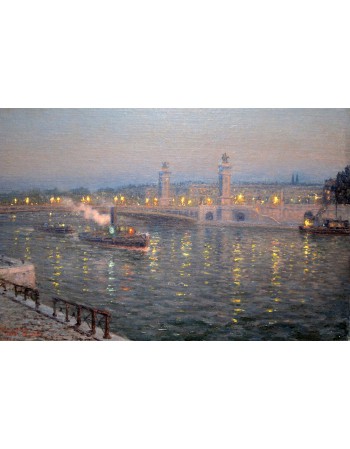 Reprodukcja obrazu Alexander III Bridge Paris - Lionel Walden