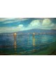 Reprodukcja obrazu The Torchlight Fishermen Waikiki - Lionel Walden