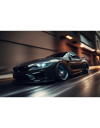 Obraz-na-plotnie-Sportowe-BMW-samochod